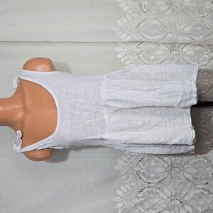 Girl and the Sun White Tank Top sz 6